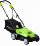 Greenworks 25237 1000W 35cm, lawn mower  Photo, characteristics and Sizes, description and Control