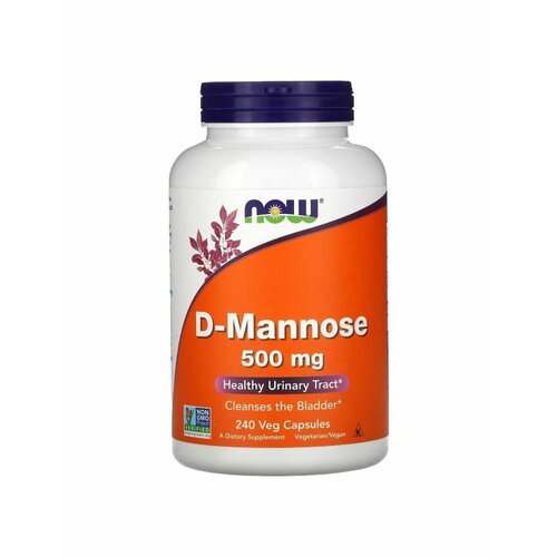 фотография D-Mannose 500 mg, Д-манноза 240 капсул, купить за 6225 руб онлайн