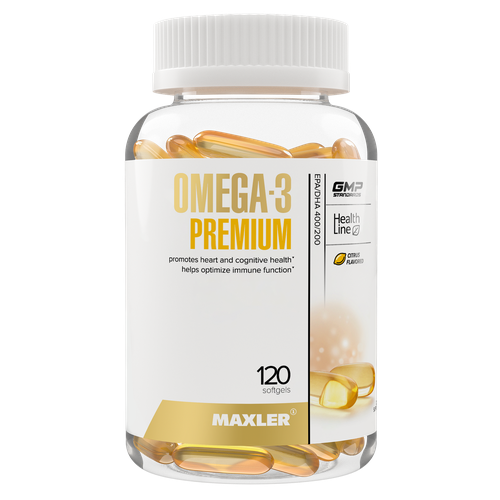 фотография Омега-3 Премиум Maxler Omega-3 Premium 120 шт (USA), купить за 2167 руб онлайн