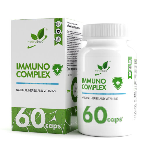 фотография Капсулы NaturalSupp Immuno Complex, 60 шт., купить за 698 руб онлайн