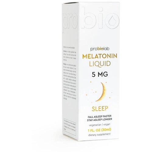 фотография PROBIOLAB Melatonin Liquid 5mg 30ml, купить за 1850 руб онлайн