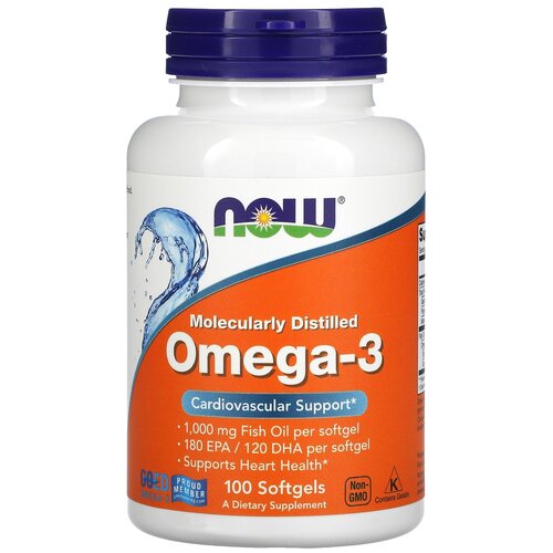 фотография Omega-3 капс., 1000 мг, 100 шт., купить за 960 руб онлайн