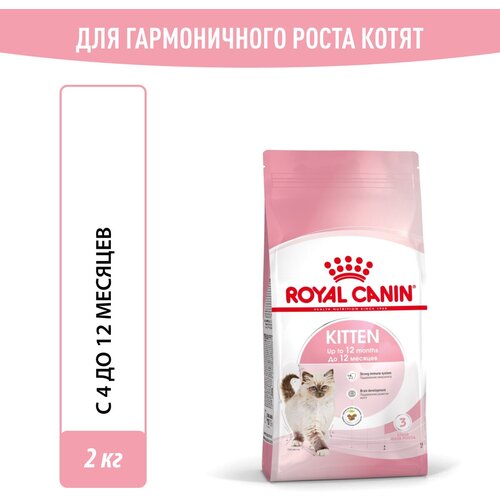 фотография Сухой корм для котят Royal Canin Kitten, 2 кг, купить за 2111 руб онлайн