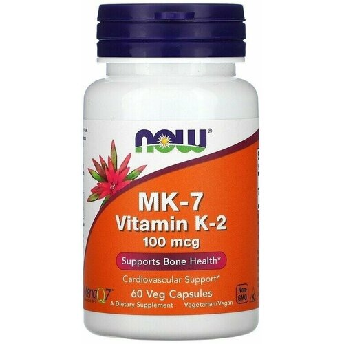 фотография NOW Vitamin K-2 (MK7) 100 mcg 60 vcaps, купить за 2473 руб онлайн