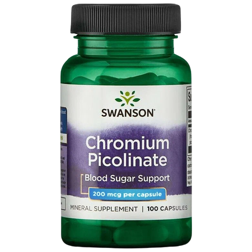 фотография Chromium Picolinate, 200 мкг, 100 шт., купить за 448 руб онлайн