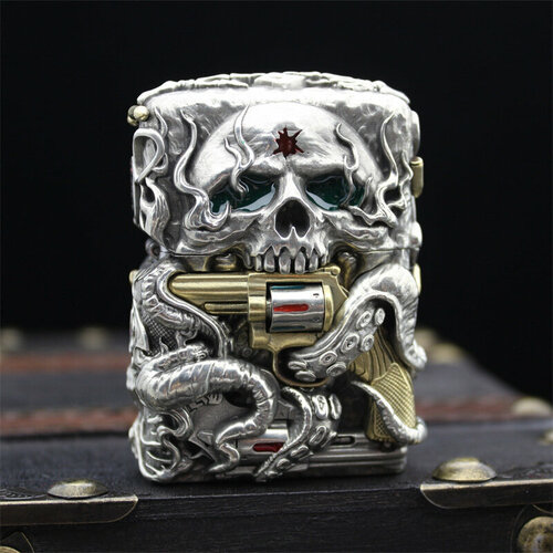 фотография Zippo Skull Silver, купить за 10999 руб онлайн