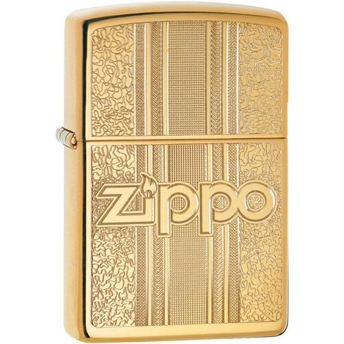 фотография Зажигалка Zippo 29677 Бензиновая Pattern Design High Polish Brass, купить за 8090 руб онлайн