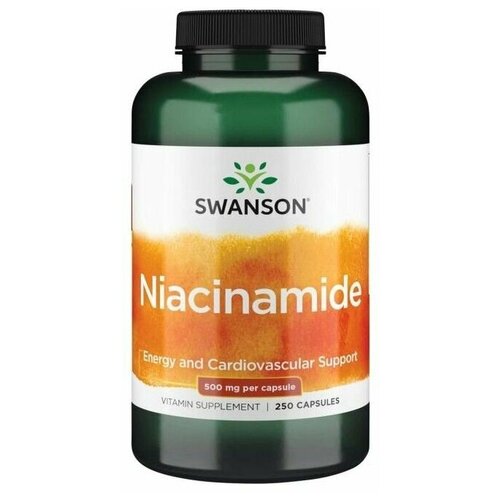 фотография Отдельные витамины Swanson Niacinamide 500 mg (250 капсул), купить за 2249 руб онлайн