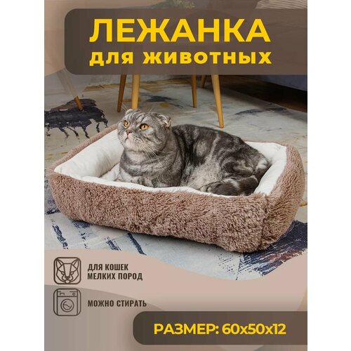 фотография Лежанка для Собак Мелких Пород, Средних Кошек Двусторонняя, купить за 1349 руб онлайн