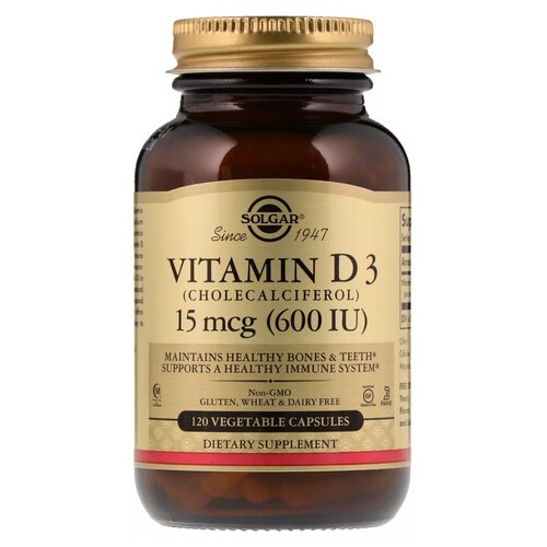 фотография Vitamin D3 капс., 600 МЕ, 29 г, 120 шт., купить за 1990 руб онлайн