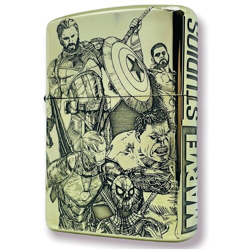 фотография Зажигалка бензиновая Zippo(Armor) Мстители Custom Латунь, купить за 7000 руб онлайн