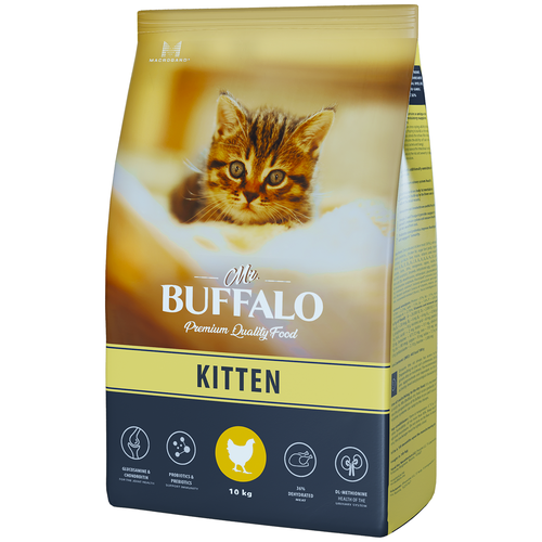 фотография Mr.Buffalo (Мр. Буффало) KITTEN курица для котят 10кг, купить за 5327 руб онлайн