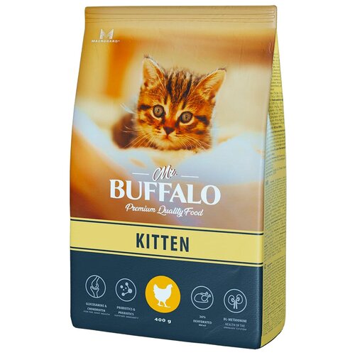 фотография Mr.Buffalo KITTEN для котят с Курицей, 0,4кг, купить за 565 руб онлайн