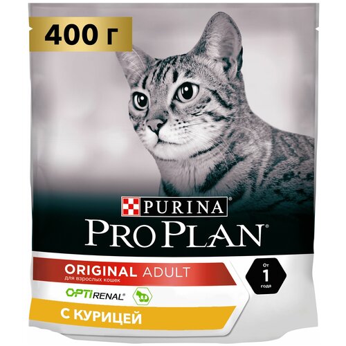 фотография Сухой корм для кошек Pro Plan с курицей 400г, купить за 527 руб онлайн