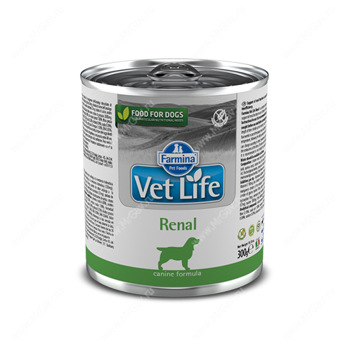 фотография Консервы Farmina Vet Life Renal Dog - 300 г, купить за 520 руб онлайн